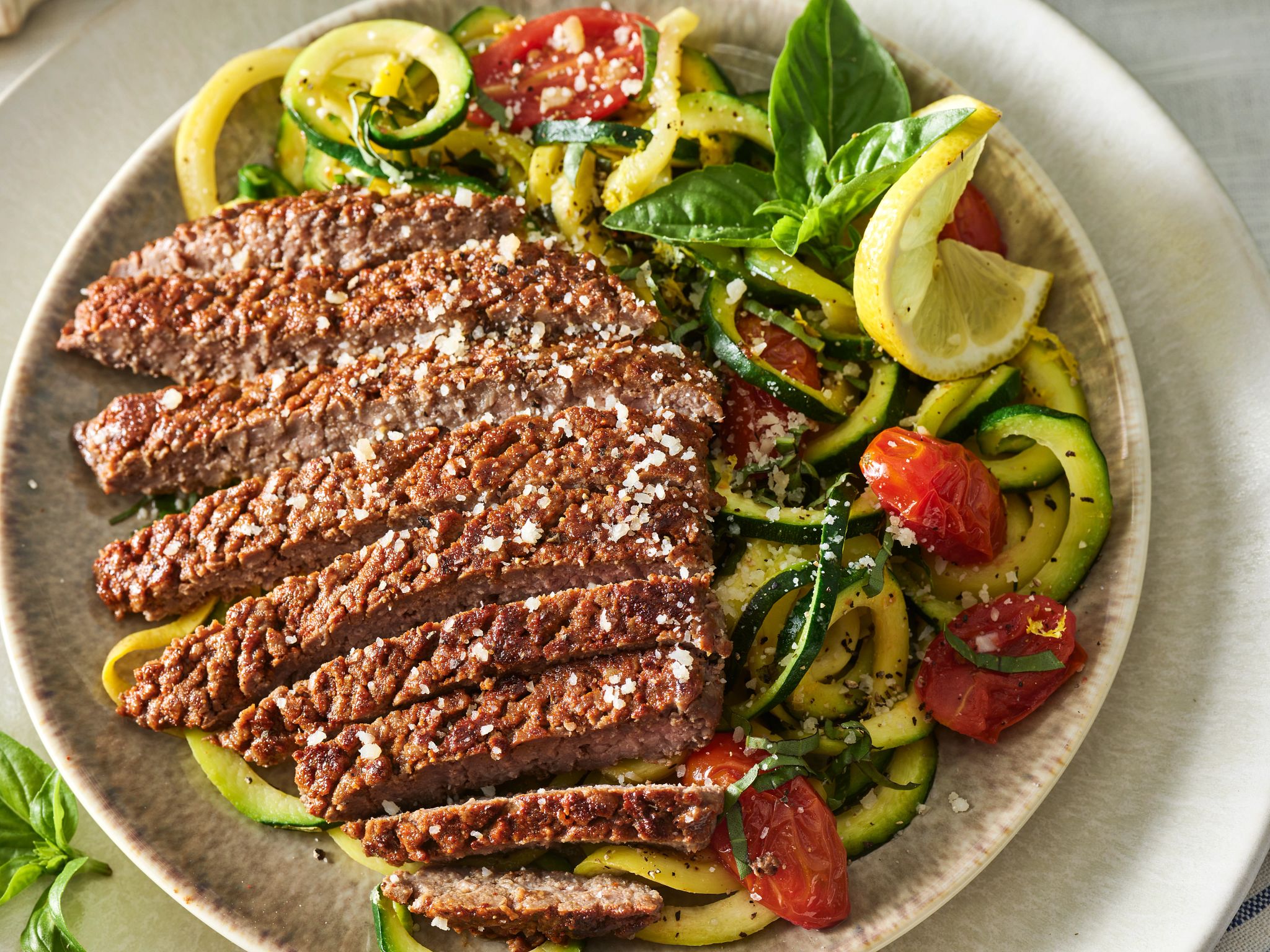 Blackened Cubed Steaks with Zoodles